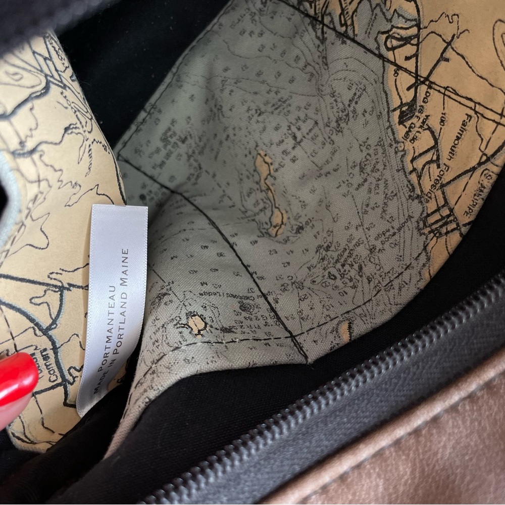 Portmanteau hand made leather crossbody bag - Picture 11 of 11